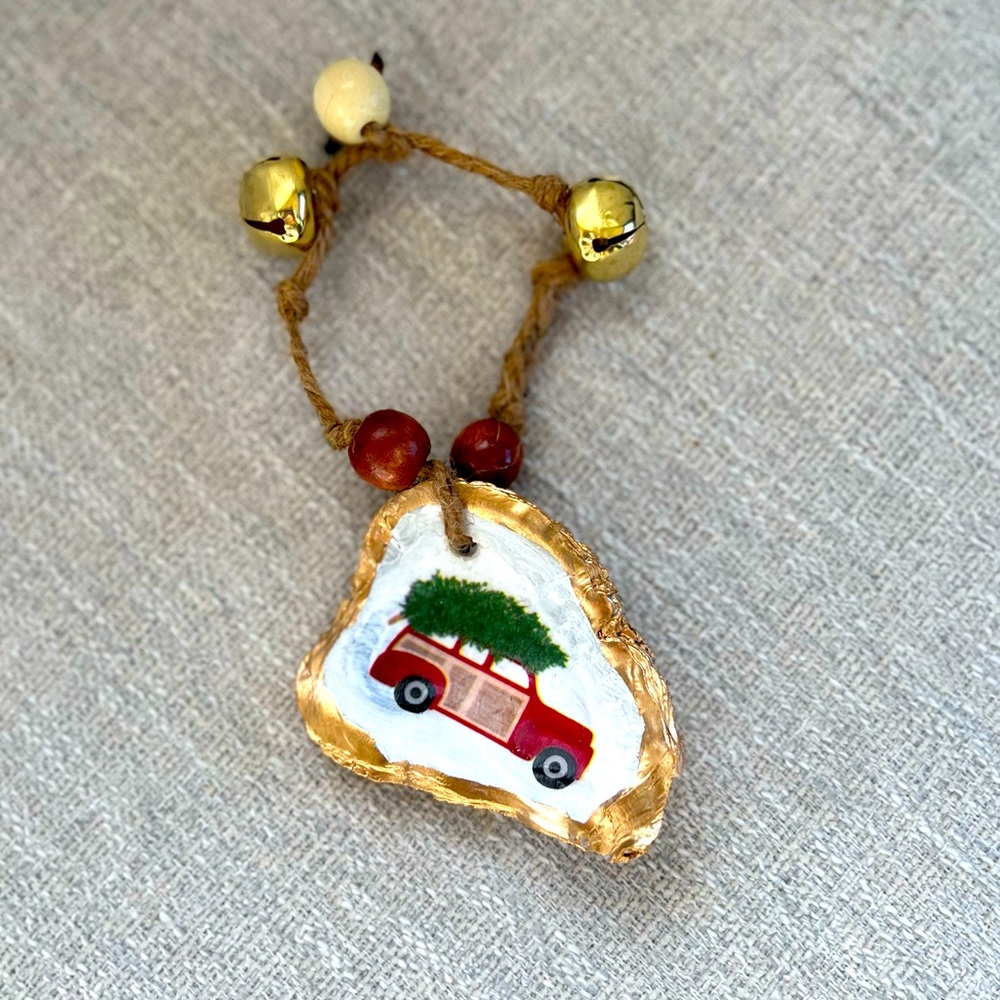 Hand Made Oyster Christmas Ornament